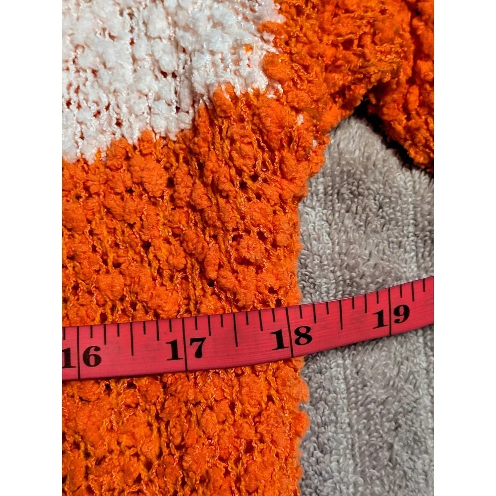 Blue Buttercup Popcorn Knit Colorblock Cardigan Sweater Size‎ Small Soft NWT